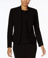 Anne Klein Missy Petite Executive Collection Shawl-Collar Sleeveless Sheath Dress Suit, Created for Macy's