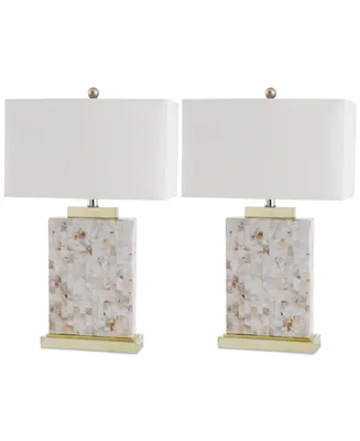 Safavieh Set of 2 Troy Shell Table Lamps