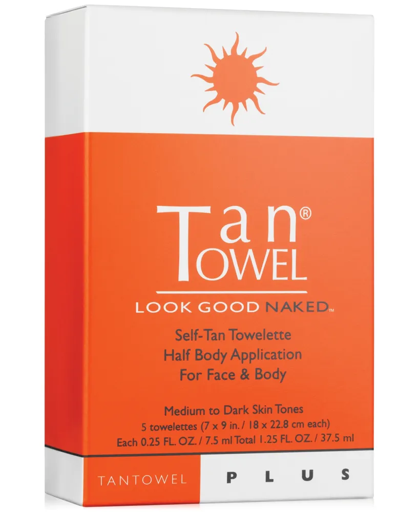 TanTowel Half Body Plus Self-Tan Towelette, 5-Pk.