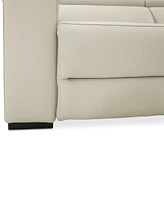 Nevio 115" 3-pc Leather Sectional Sofa with Chaise, 2 Power Recliners and Articulating Headrests, Created for Macy's