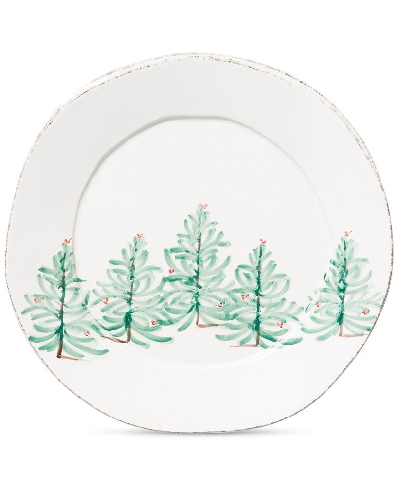 Vietri Lastra Holiday Round Platter