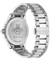 Gucci Unisex Swiss G-Timeless Stainless Steel Bracelet Watch 38mm