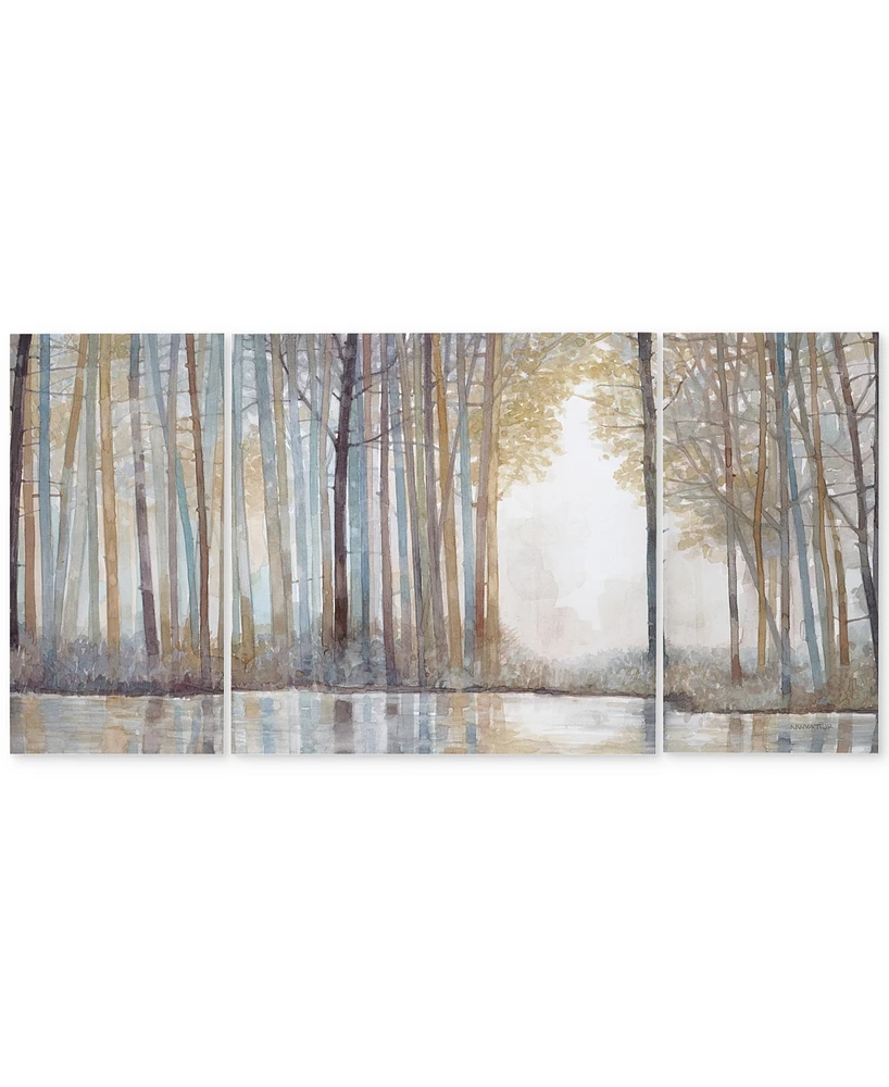 Madison Park Forest Reflections 3-Pc. Gel-Coated Canvas Print Set