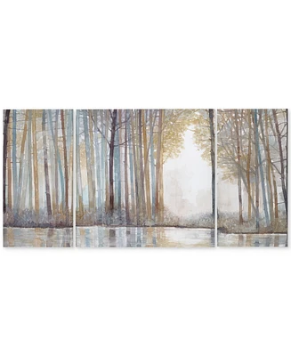 Madison Park Forest Reflections 3-Pc. Gel-Coated Canvas Print Set