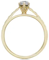 Diamond Miracle-Plate Marquise Shape Engagement Ring (3/8 ct. t.w.) in 14k Gold