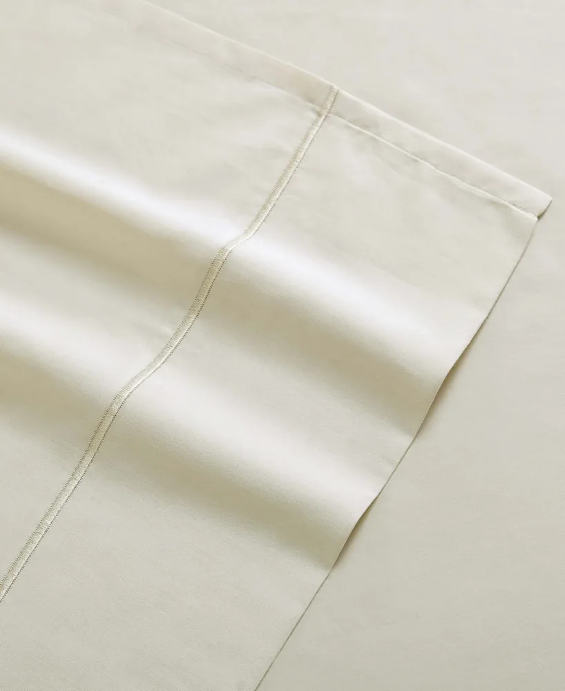 Charisma Classic Solid 310 Thread Count Cotton Sateen Pillowcase Pair, Standard