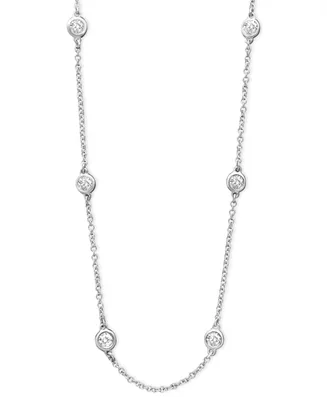 Trio by Effy Diamond Seven Station Necklace 16-18" (1/2 ct. t.w.) 14k White, Yellow or Rose Gold