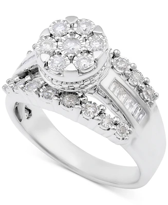 Diamond Dome Cluster Promise Ring (1/2 ct. t.w.) in Sterling Silver