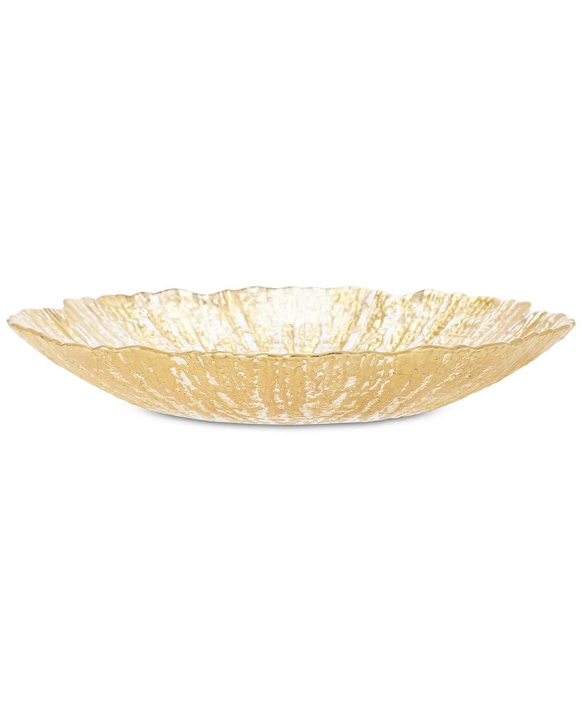 Vietri Rufolo Glass Gold Collection Salad Plate