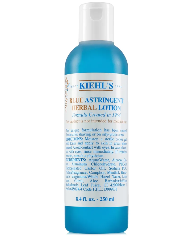 Kiehl's Since 1851 Blue Astringent Herbal Lotion, 8.4-oz.