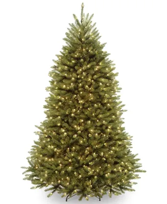 National Tree Company 7.5' Dunhill Fir Hinged Tree With 700 Low Voltage Dual Color Led Lights