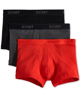 2(x)ist Men's Essential No-Show Trunks 3-Pack