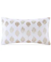 Ink+Ivy Stella Embroidered-Dot Decorative Pillow, 12" x 20"