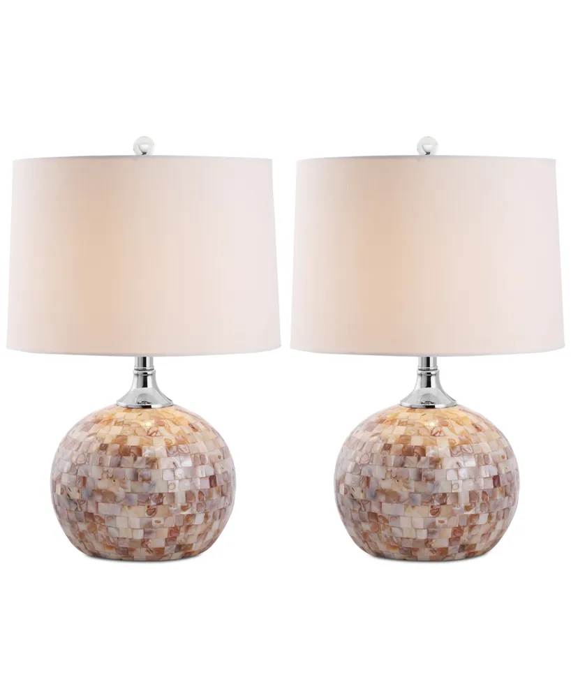Safavieh Nikki Shell Set of 2 Table Lamps