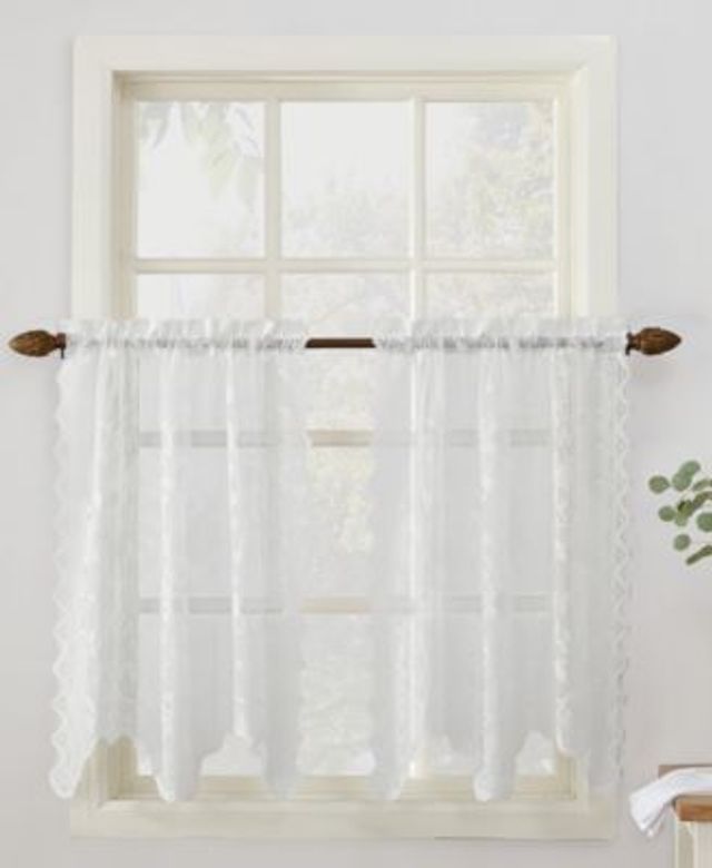 Alison Floral Lace Tier Valance Collection