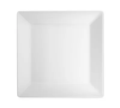 Q Squared Diamond Square 10.5" Melamine Dinner Plates, Set Of 4