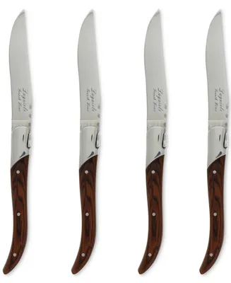 French Home Laguiole Connoisseur Rosewood Steak Knives, Set of 4