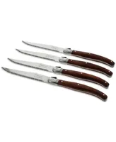 French Home Pakkawood Steak Knives, Set of 4