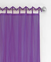 Elrene Greta 50" x 95" Crushed Sheer Curtain Panel