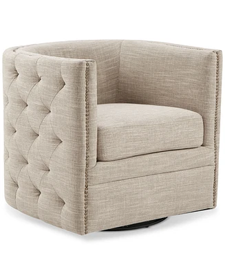 Madison Park Capstone Swivel Tufted Chair