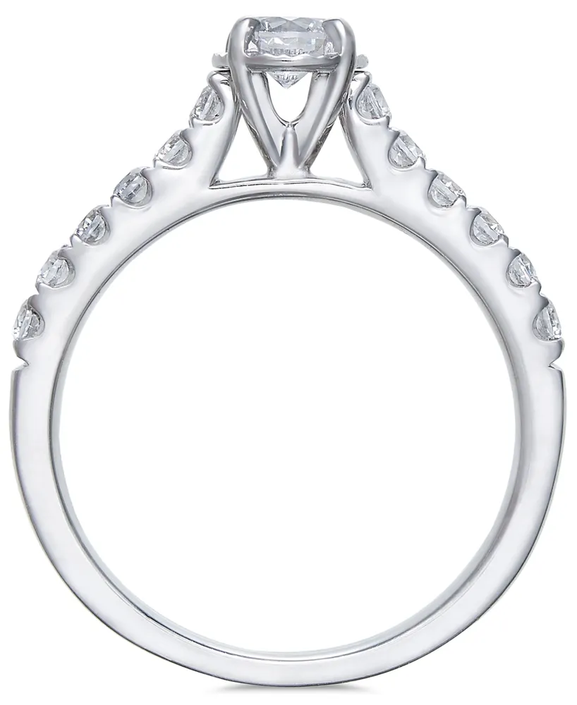 Diamond Round Bridal Set (1 ct. t.w.) in 14k White Gold