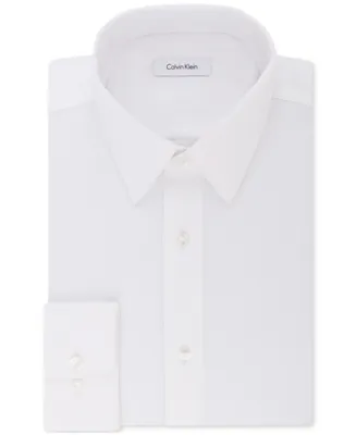 Calvin Klein Steel Men's Classic/Regular Non-Iron Stretch Performance Dress Shirt