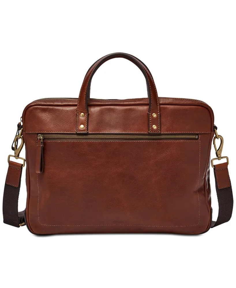 fossil mens briefcase