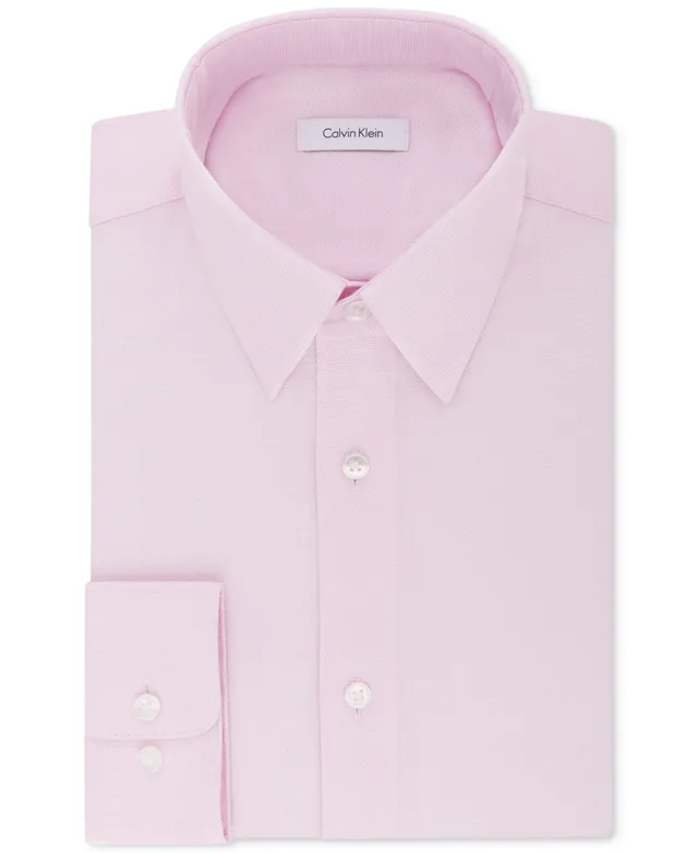 Men's Classic-Fit Non-Iron Performance Herringbone Dress Shirt