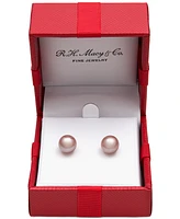 Belle de Mer Cultured Freshwater Pearl Stud Earrings (7mm) 14k Gold