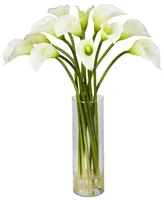 Nearly Natural Mini Calla Lily Flower Arrangement