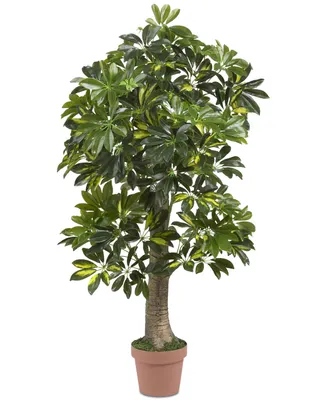 Nearly Natural 4' Schefflera Real Touch Tree