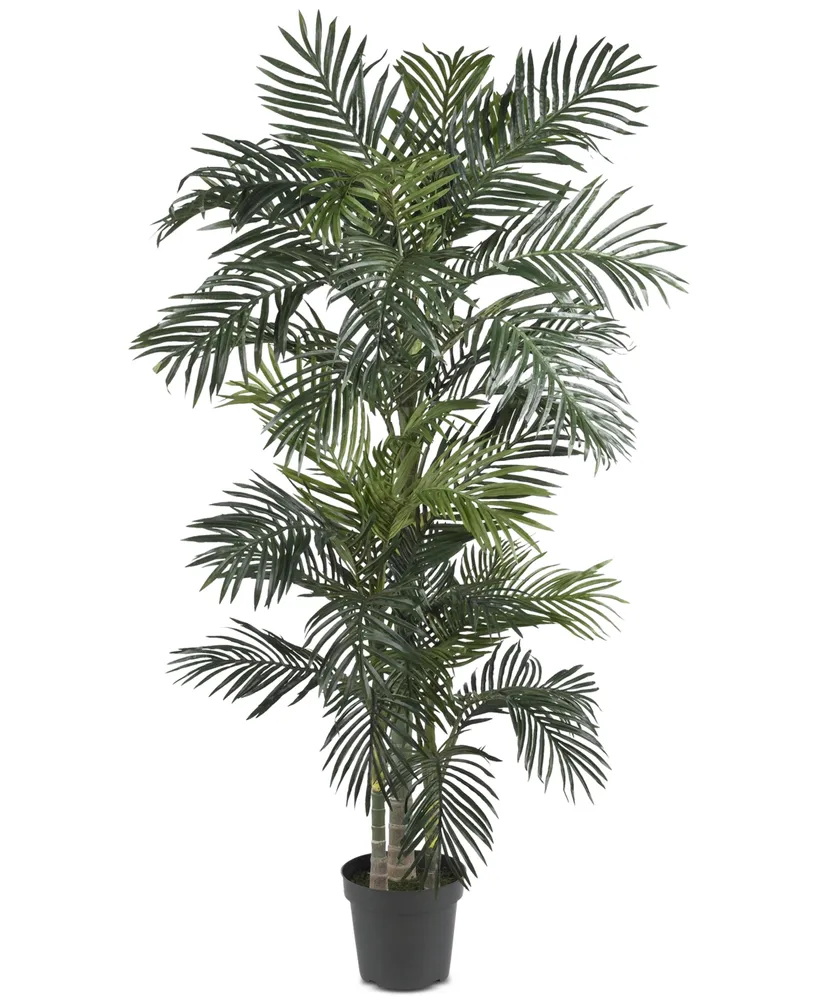 Nearly Natural 6.5' Golden Cane Palm Tree