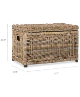 Jonathan Y Happimess Elijah 30'' Wicker Storage Trunk