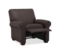 Orid 36" Leather Roll Arm Pushback Recliner, Created for Macy's