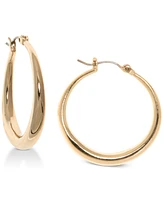 Lauren Ralph Small Graduated Hoop Earrings 1-1/8"