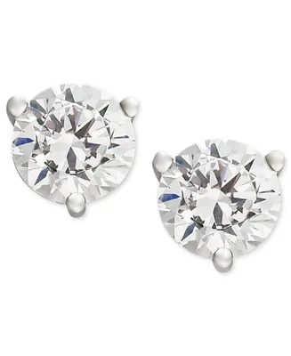 Certified Near Colorless Diamond Stud Earrings 18k White or Yellow Gold (/ ct. t.w