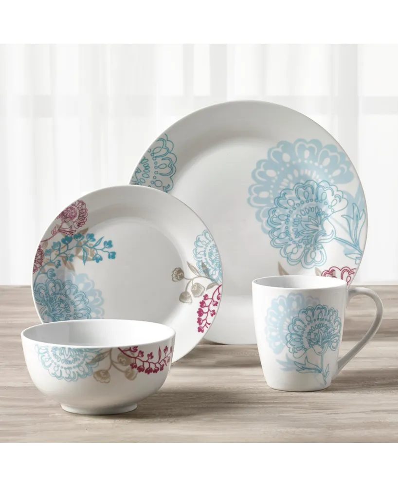 Tabletops Unlimited Emma 16-Pc. Dinnerware Set, Service for 4