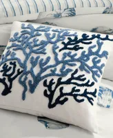 Harbor House Beach House Embroidered Decorative Pillow, 18" x 18"