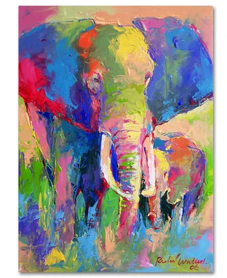 Richard Wallich 'Elephant 1' Canvas Art