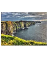 Pierre Leclerc 'Cliffs of Moher Ireland' 22" x 32" Canvas Wall Art