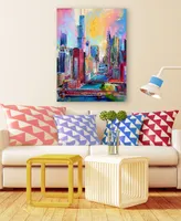 Richard Wallich 'Chicago 3' Canvas Art