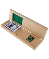 62-Pc. Wood Cribbage Board Game Set