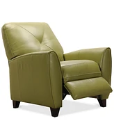 Myia Tufted Back Leather Pushback Recliner, Created for Macy's