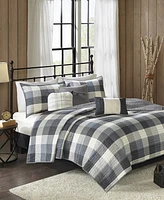 Madison Park Ridge Herringbone 6-Pc. Quilt Set
