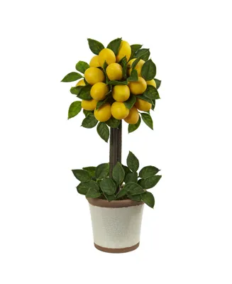 Nearly Natural Lemon Ball Artificial Topiary Arrangement