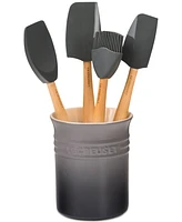 Le Creuset 5 Piece Utensil Set with Stoneware Crock