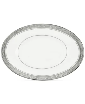 Noritake Crestwood Platinum Butter/Relish Tray