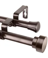 Topper 13/16" Double Curtain Rod 66-120"