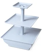 Three Tier Cupcake Dessert Stand Tray by Chef Buddy, 12.5" x 10" x 10"