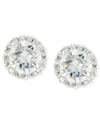 Giani Bernini Pave Cubic Zirconia Stud Earrings (1-3/4 ct. t.w.) Sterling Silver, Created for Macy's